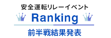 安全運転リレーイベントランキング 前半戦